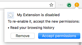 Agree to permissions