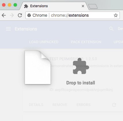 Déposer le fichier pour l&#39;installer