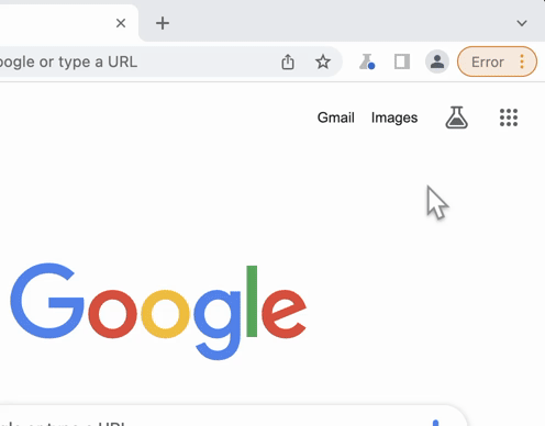 Exemple d'extension désactivée jusqu'à ce que l'utilisateur accepte la nouvelle autorisation