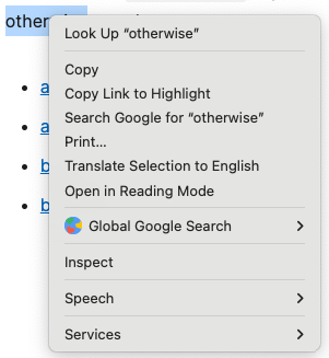 16×16 のアイコンを含むコンテキスト メニュー項目。