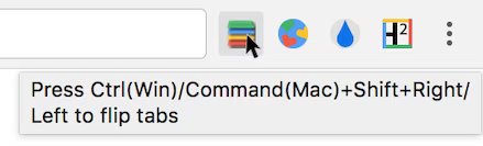 An example tooltip for an action icon.