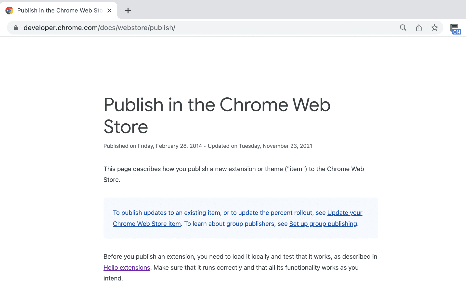 Extensions  Chrome for Developers