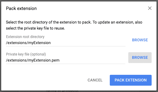 Updating Extension Files