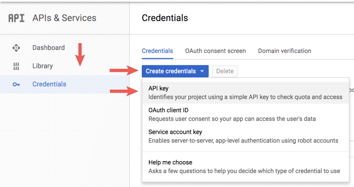 Create People API credentials