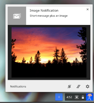 Notification par image