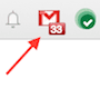 Zrzut ekranu pokazujący rozszerzenie Sprawdzanie poczty Google