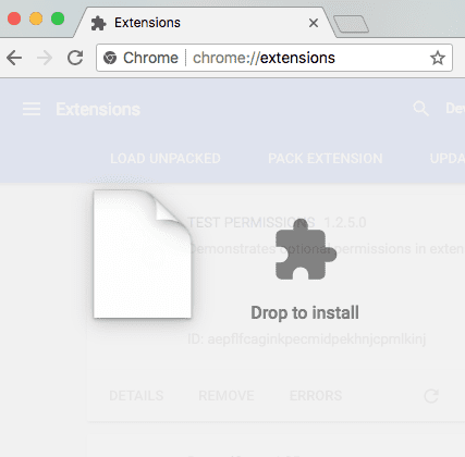 Drop File to Install