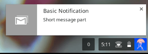 Basic notification