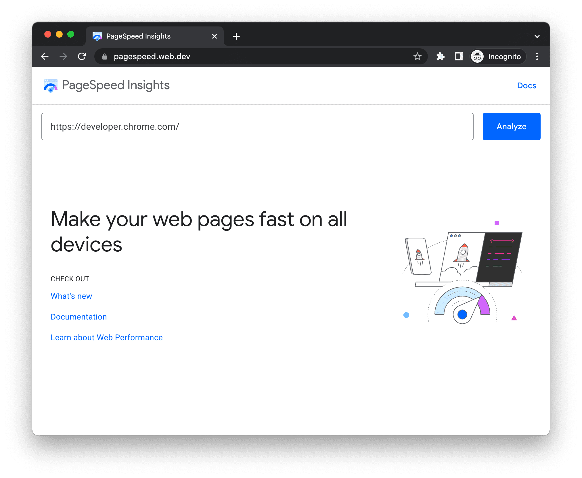 Lighthouse chrome for developers