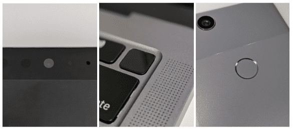 Exemples d'UVPA : Touch ID d'Apple et appareil photo d'un téléphone mobile