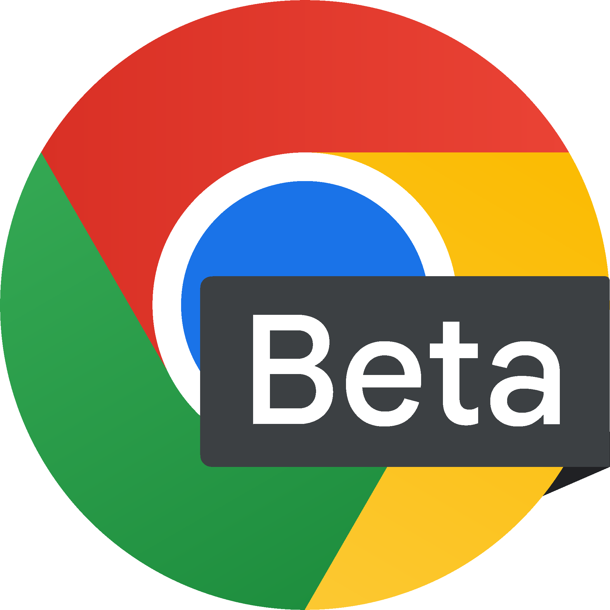 Logo de la version bêta de Chrome.