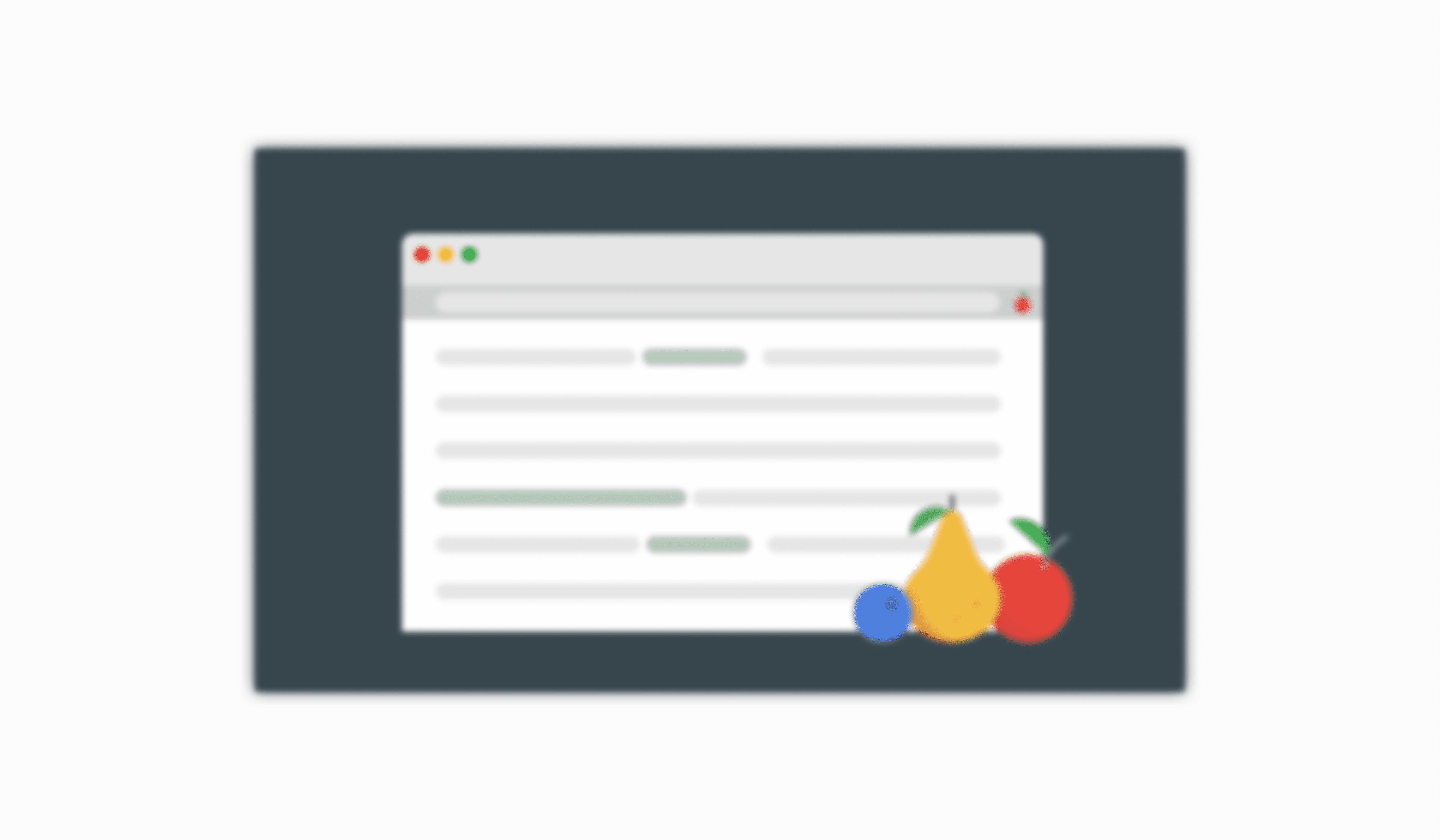 Une capture d'écran fictive
qui est floue