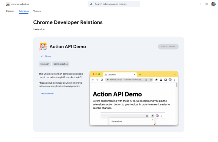 Discovery on the Chrome Web Store | Chrome Extensions | Chrome for ...