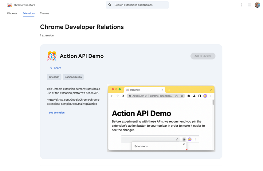Discovery on the Chrome Web Store | Chrome Extensions | Chrome for ...