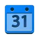 Google Kalender-Symbol (quadratisch)