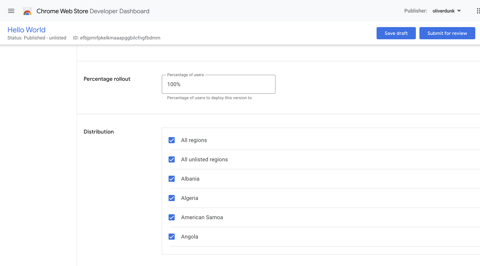 Update your Chrome Web Store item | Chrome Extensions | Chrome for ...