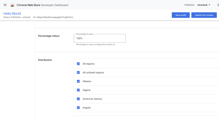 Update your Chrome Web Store item | Chrome Extensions | Chrome for ...